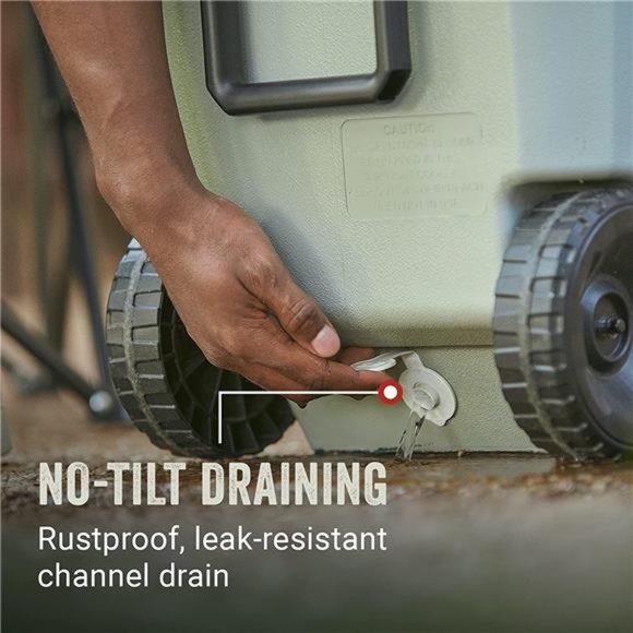 Coleman 316 Series Insulated Portable Cooler with Heavy Duty Wheels, Leak-Proof - Picture 6 of 7